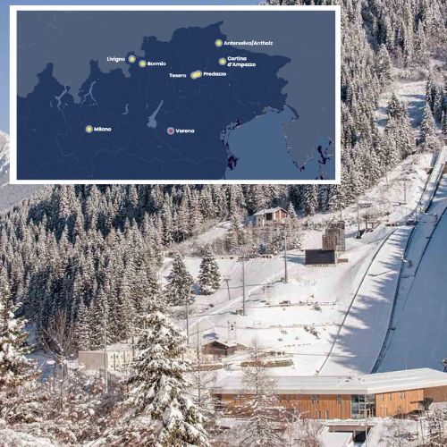 mäkihyppy olympiakisojen 2026 kisapaikka predazzo ja kartta